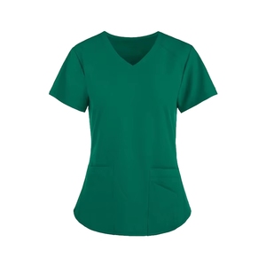Custom Breathable Spandex Scrubs Uniforms Set with Blouses <strong>Shirts</strong> for Hospital Surgery Nurses Veterinary Clinic Pharmacy Workers - Product Image 5