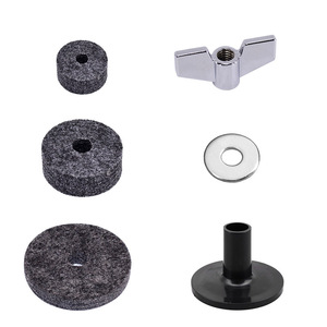 Accesorios para Batería, Juego de 18 Juntas de Fieltro Negro para Batería, Juego de 18 Piezas - Product Image 1