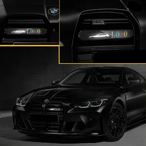 Coche motocicleta luces de circulación diurna Logo LED parrilla delantera signo insignia iluminado medio red emblema para Mitsubishi Pajero - Product Image 6