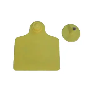 Flag Shaped Sheep and Cow ear tag HF/UHF chip available rfid tags