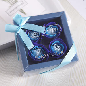 Savon en forme de rose, souvenir, décoration, fleur artificielle, cadeau immortel, savon en forme de rose en boîte, Saint-Valentin, vente en gros - Product Image 4