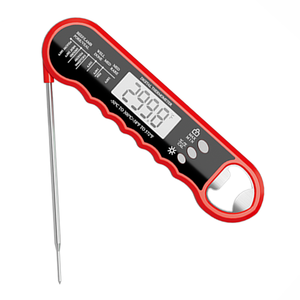 Có thể gập lại nhà bếp phụ kiện nhanh chóng đọc Backlit màn hình lớn <span class=keywords><strong>LCD</strong></span> hiển thị hộ gia đình Nhiệt kế cho thực phẩm BBQ nướng thịt & mở chai - Product Image 1