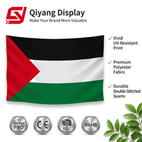 Bannières de drapeau national de Palestine personnalisables de haute qualité 3x5ft Drapeaux nationaux de taille personnalisée