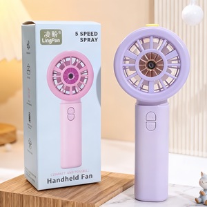 Lingpan Handheld <b>Mist</b> Fan 5W USB Rechargeable With <b>Humidify</b> Function For Outdoor Use - Product Image 4