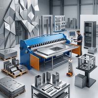 Máquina Plegadora Hidráulica CNC Profesional de Aleación de Aluminio y Acero al Carbono, Función Automática Moderna para Fabricación de Chapa Metálica