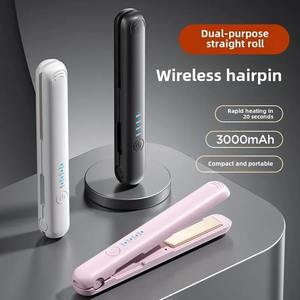 Plancha y Rizador de Pelo Eléctrico Inalámbrico 2 en 1, Plancha de Cerámica Profesional para Alisar el Cabello - Product Image 2