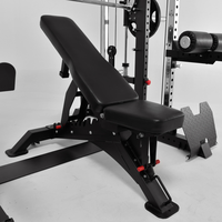 Machine Smith de Luxe pour la Musculation, Équipement de Fitness Écologique pour le Corps Entier à Domicile, Banc de Musculation Réglable