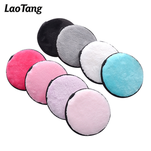 Tampons de coton démaquillants pour le visage avec logo personnalisé Tampons de coton cosmétiques démaquillants en microfibre de bambou Tampons de coton réutilisables pour le visage - Product Image 6