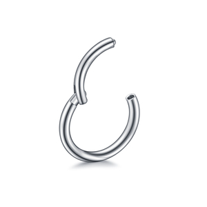 Anello a Cerchio Segmentato con Cerniera in <span class=keywords><strong>Acciaio</strong></span> <span class=keywords><strong>Chirurgico</strong></span> 316L, Clicker per Piercing al Naso, Septum, <span class=keywords><strong>Orecchini</strong></span> Helix, Gioielli per Piercing Corporeo - Product Image 3