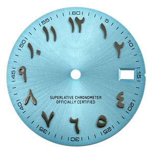 Nhà Máy Tùy Chỉnh Thiết Kế Chữ Số Ả Rập Sunray Quay Số 28.5Mm Nh35 Trống Phục Hồi Đầy Đủ Sáng Đồng Hồ Đồng Hồ Quay Số - Product Image 3