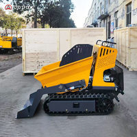 Mini-dumper sur chenilles, véhicule de transport tout-terrain à déchargement automatique, dumper sur chenilles avec support de personnalisation