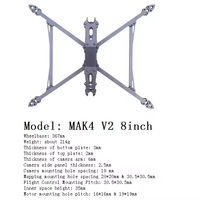 Mark4 V2 Vision FPV Drone Frame Kit 8/9/10 pouces 367/387/427mm Cadre en fibre de carbone pour FPV Drone UAV Frame
