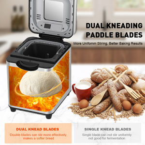 Panificadora de Lujo SOHEF, Acero Inoxidable Pulido, Funcionamiento Silencioso, 25 Menús Gourmet, Eleva el Nivel de tus Electrodomésticos de Cocina - Product Image 5