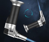 Pistolet à Moxibustion, Briquet en Métal, Étui Gonflable, Flamme Bleue Coupe-Vent, Camping, Barbecue, Fabricant Personnalisé, Vente Chaude en Plein Air