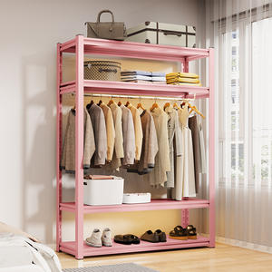 Perchero Moderno y Sencillo de 4 Niveles, Tipo Vertical, Ahorra Espacio, Organizador de Ropa Multiusos para Apartamentos, Dormitorios y Alquileres - Product Image 1