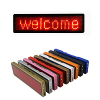 Mini Pantalla LED Programable con Mensaje Desplazable, Publicidad LED, Placa de Identificación con Nombre Desplazable