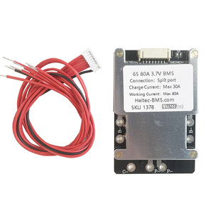 Heltec <span class=keywords><strong>BMS</strong></span> Placa de Protección de Batería de Iones de Litio de <span class=keywords><strong>24V</strong></span> <span class=keywords><strong>BMS</strong></span> <span class=keywords><strong>6S</strong></span> 80A 3.7V con Puerto Dividido para Mopeds de 1200W, Inversores Pequeños de <span class=keywords><strong>24V</strong></span> - Product Image 1