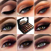 Logo personnalisé 3 Couche Haute Pigment 72 Couleurs Livre de Marque Privée Fard À Paupières Palette