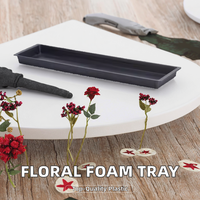 Plateaux plats pour mousse florale en plastique biodégradable écologique pour la maison et le jardin, plateau de semis pour semis de légumes et micro-légumes