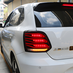 สำหรับรถยนต์ Volkswagen Polo ปี 2011-<span class=keywords><strong>2018</strong></span> ชุดไฟท้าย LED อัตโนมัติ 100W 6000K อุปกรณ์ตกแต่งรถยนต์ ไฟท้ายสไตล์ Benz GLK อัพเกรด - Product Image 6