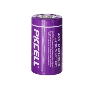 Lithium Battery Supplier PKCELL ER34615 3.6V D 19000mAh Lithium Battery For Smart Meter