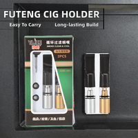 Porte-cigarettes portable FuTeng avec filtre en plastique, tailles universelles, tubes filtrants pour tabac, accessoires pour fumeurs