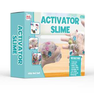 Kit de fabrication de slime cristallin et moelleux DIY pour enfants avec activateur de paillettes et breloques en cristal - Product Image 1