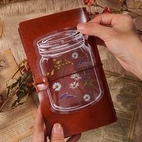 Autocollants décoratifs créatifs en PVC vintage, 6 feuilles, pour la création de tentes manuelles, motifs de plantes et fleurs naturelles, pour la décoration intérieure