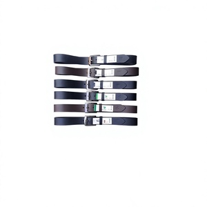 Ceinture en cuir de vachette pour homme, style vintage, avec boucle en acier, étanche, légère, robuste, haute résistance, personnalisée, solide, carrée 3D - Product Image 6