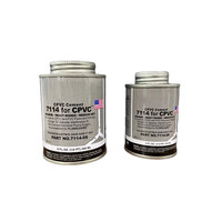 Colle/Ciment/Adhésif Vinyle CPVC/PVC-U de Haute Qualité OEM pour le Collage et la Réparation des Tuyaux de Drainage, Apparence Liquide, Bidon de 1/4 Pint