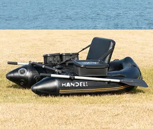 快適なシートフット安全ストラップを備えたHANDELIプロフェッショナルインフレータブルラバーボート大容量1.7mPVCウォータースポーツ