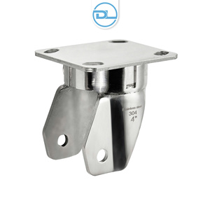 Soportes de Ruedas de Acero Inoxidable de Alta Resistencia, Ruedas Resistentes, Diseño Anticorrosión, Grado Alimenticio, OEM Personalizable, Tamaños de 4 a 8 Pulgadas - Product Image 1