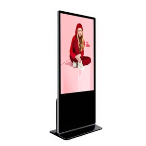 55-Inch Floor Standing Android Media Player Indoor Digital Signage Vertical Screen Welcome Display with SDK Function