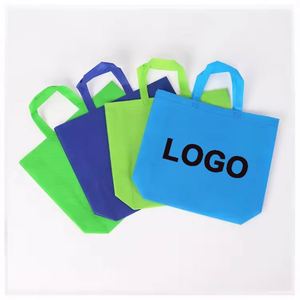 Sac fourre-tout personnalisé en non-tissé avec fermeture éclair, imprimé avec logo, en gros, recyclé, pour le shopping - Product Image 1