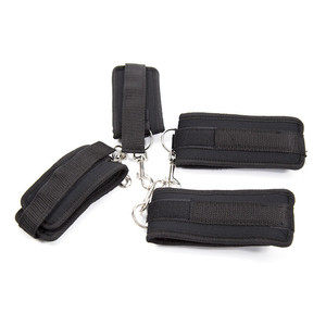긴 가죽 벨트 BDSM 섹스 침대 속박 성인 커플 유혹 장난감 손과 다리 SM 커프스 섹스 토이 - Product Image 4