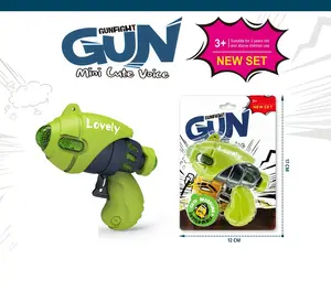 新款3岁以上儿童迷你玩具枪带语音塑料玩具枪