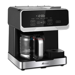 Máy pha cà phê nhỏ giọt 12 cốc anbo + Máy pha cà phê viên nang 1000W lập trình hộ gia đình 2 trong 1 máy pha cà phê đa chức năng - Product Image 4