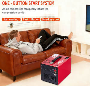 <span class=keywords><strong>Compresseur</strong></span> d'air PCP SolidTop 12v4500Psi 30mpa300Bar haute pression avec transformateur intégré <span class=keywords><strong>sans</strong></span> huile pour paintball et plongée sous-marine - Product Image 4