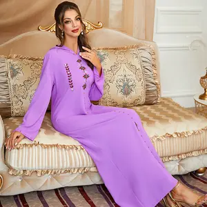 Popular Design Abaya Factory Dubai Borong Farasha Borka Latest Long Sleeve Woman Clothing Muslim