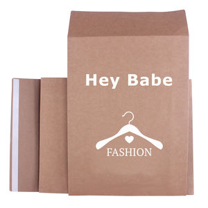 Busta espandibile d'imballaggio dell'abbigliamento del regalo del supporto della carta della busta autoadesiva di progettazione su ordinazione della carta riciclata del mestiere - Product Image 4