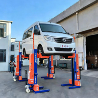 Lève-véhicule robuste à 4 poteaux - Versions sans fil et filaires disponibles