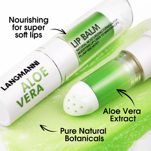 LANGMANNI Nouveau soin des lèvres <span class=keywords><strong>hydratant</strong></span> et <span class=keywords><strong>hydratant</strong></span> améliore la fissuration sèche <span class=keywords><strong>baume</strong></span> à lèvres rotatif à l'aloès imperméable - Product Image 4