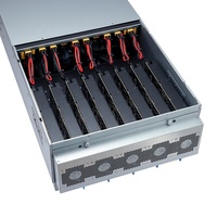 Nouveau boîtier de serveur GPU 5U, 12 disques durs interchangeables à chaud, carte mère AMD WRX90, 8 GPU, port USB avant, ventilateur ATX, refroidisseur, format rack 4090, en stock !