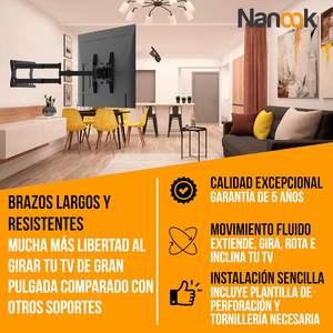 ขายึดผนังเหล็กอัลลอย Nanook 2100 สำหรับทีวีขนาด 42-75 นิ้ว แขนยาว 100 ซม. ปรับได้เต็มที่ รองรับน้ำหนักได้ 60 กก. ปรับเอียงได้ <span class=keywords><strong>15</strong></span> องศา - Product Image 3