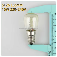 Haute température ST26 clair 15W 220-240V E14S Base Mimi lampe au sel lampe à incandescence four réfrigérateur ampoule