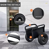 Chariot à panneaux robuste, avec roues pour plaques de cloison sèche, pour appareils lourds et manutention de matériaux, chariot à panneaux mobiles tout terrain