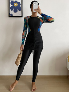 SIPO Ropa deportiva modesta para mujer de manga larga de 3 piezas Burkini Islamique Traje de baño musulmán Traje de baño - Product Image 2