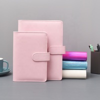50 couleurs vente chaude A5 A6 A7 feuilles mobiles PU planificateur Photo carte anneau liants Agenda vide Budget liant pour enveloppes d'argent
