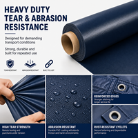 Rouleau de bâche en PVC robuste enduit, imperméable, pour couverture de camion, protection de marchandises en extérieur