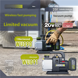 Pompe à vide au lithium-ion WU091, pompe à vide pour climatiseur et réfrigérateur de 2 litres, manomètre au fluor, petite pompe à vide sans fil - Product Image 2